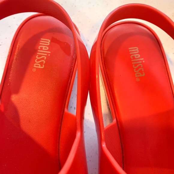 Melissa Classy Red Jelly Flat Sandals EU 38 - Picture 3 of 9